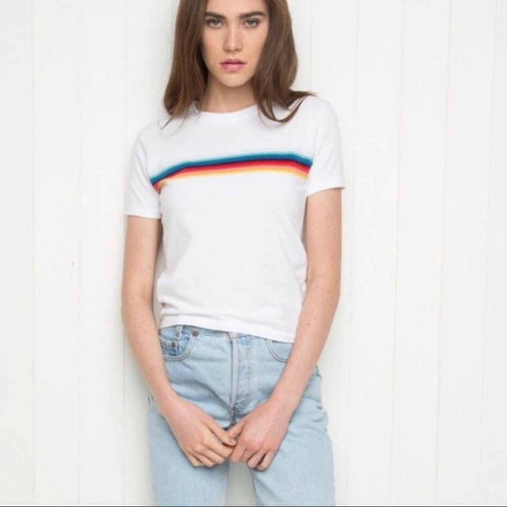 Brandy Melville rainbow tee